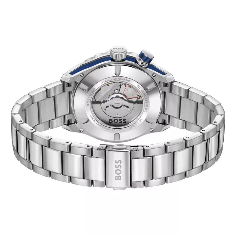 Zegarek męski BOSS 1514212 42mm Stal nierdzewna Niebieska tarcza Chronograf