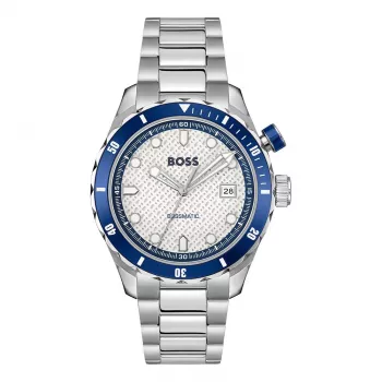 Zegarek męski BOSS 1514212 42mm Stal nierdzewna Niebieska tarcza Chronograf
