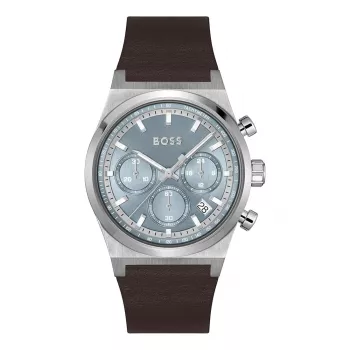 Zegarek męski BOSS 1514219 41mm Stal nierdzewna Niebieska tarcza Chronograf