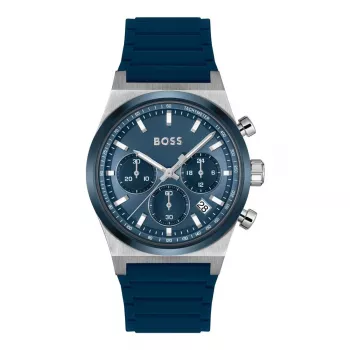 Zegarek męski BOSS 1514243 41mm Stal nierdzewna Niebieska tarcza Chronograf