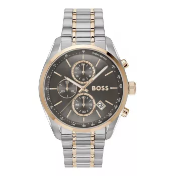 Zegarek męski BOSS 1514252 44mm Kwarcowy Chronograf Stal nierdzewna Silikon Czarny
