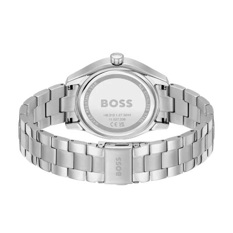 Zegarek kwarcowy BOSS Peak Unisex 38mm Stal nierdzewna Czarna tarcza