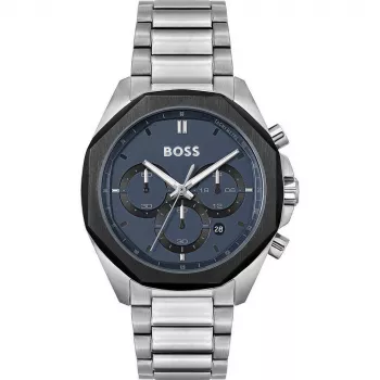 Zegarek męski BOSS Skymaster Chronograph 1514015 43mm Stal nierdzewna Niebieska tarcza