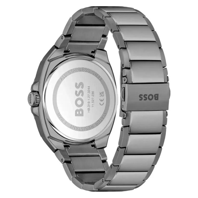 Zegarek męski BOSS Skymaster Quartz 1514137 41mm Niebieska tarcza Stalowa siatka