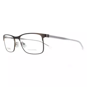 Okulary przeciwsłoneczne BOSS BOSS0967ITSYZ Męskie Prostokątne Czarna Oprawka Szare Szkła 54/17/145 mm