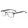Okulary przeciwsłoneczne BOSS BOSS1119ITSYZ Męskie Prostokątne Acetat Pełna Oprawka Czarna Ramka Szare Szkła 56/18/140 mm UV400