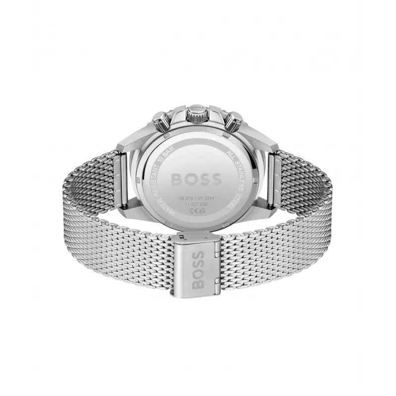 Zegarek męski BOSS Velocity Chronograph 1513905 46mm Czarny Silikon