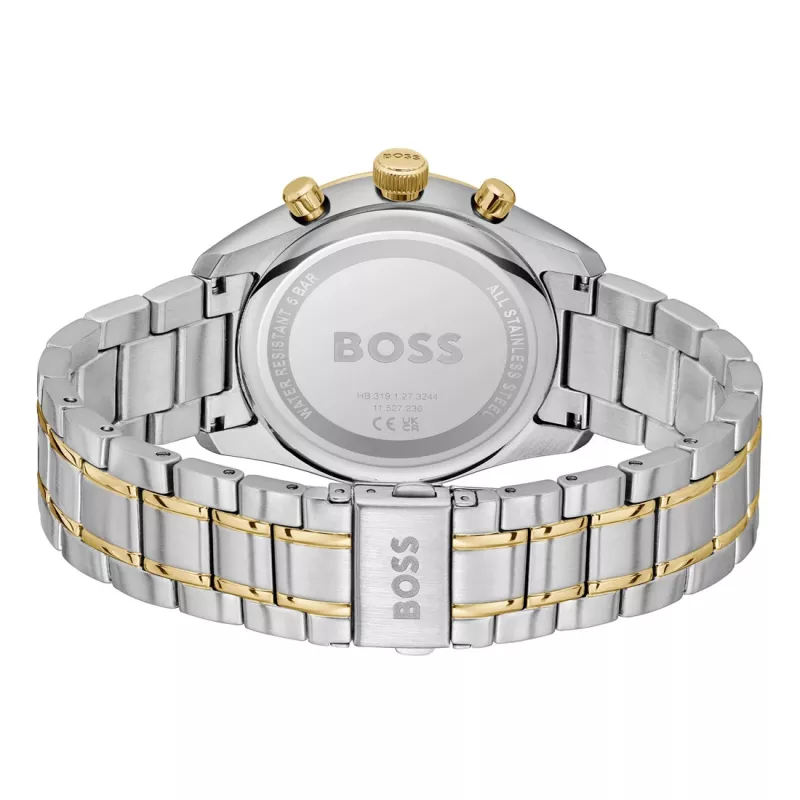Zegarek męski BOSS Velocity Quartz Chronograph 1514227 44mm Czarny Silikon