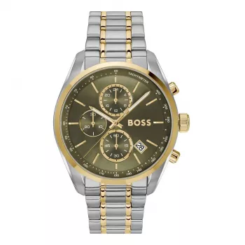 Zegarek męski BOSS Velocity Quartz Chronograph 1514227 44mm Czarny Silikon