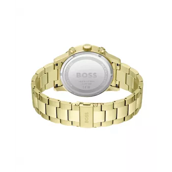 BOSS Watch Man 1513923 (46mm) - Niebieska tarcza, stalowy chronograf