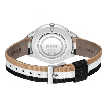 Zegarek damski BOSS 1502694 kwarcowy analogowy 35mm srebrny ze stali nierdzewnej mesh