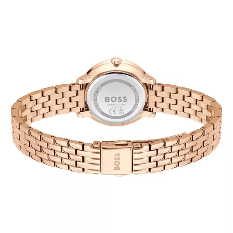 Zegarek damski BOSS 1502820 kwarcowy 28mm stal nierdzewna mesh srebrny