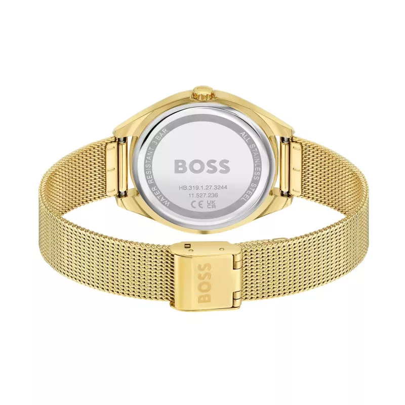 Zegarek BOSS Women's Purity Quartz 1502669 37mm Srebrny Stal Nierdzewna Siatka
