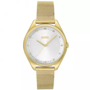 Zegarek BOSS Women's Purity Quartz 1502669 37mm Srebrny Stal Nierdzewna Siatka