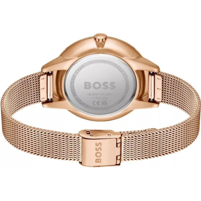 Zegarek damski BOSS 1502663 40mm Srebrny Stal nierdzewna Kwarcowy Analogowy
