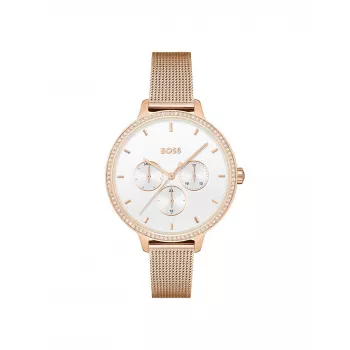 Zegarek damski BOSS 1502663 40mm Srebrny Stal nierdzewna Kwarcowy Analogowy