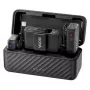 BOYA BOYAMIC 2-02 Bezprzewodowy System Mikrofonowy 2.4GHz, AI Redukcja Szumów, 2 Odbiorniki + 1 Nadajnik (USB-C) Czarny