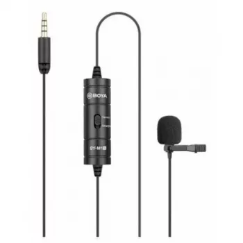 BOYA BY-M1S Mikrofon krawatowy dookólny, złącze 3,5 mm, czarny