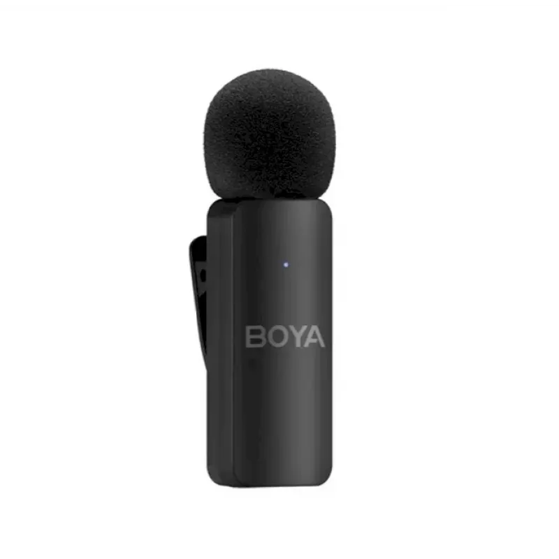 BOYA BY-V4 Bezprzewodowy System Mikrofonowy 2.4GHz z 4 Nadajnikami i 1 Odbiornikiem (Złącze 3.5mm) Czarny