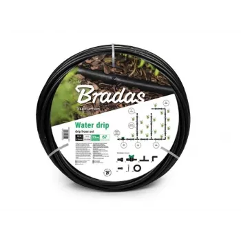 Bradas DSWWM50-SET1 Zestaw węży ogrodowych 50 m, 1/2 cala, 3-warstwowy PVC z szybkozłączkami, dyszą natryskową i adapterem do kranu