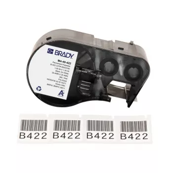 Brady M4-49-422 Samolaminująca rolka etykiet winylowych, 48,26 mm x 6,4 m, biała, do BMP41/BMP51/BMP53/M511
