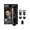 Braun MGK 3420 All-in-One Multi-Grooming Trymer 6-w-1 Zestaw do Twarzy, Włosów, Nosa i Uszu