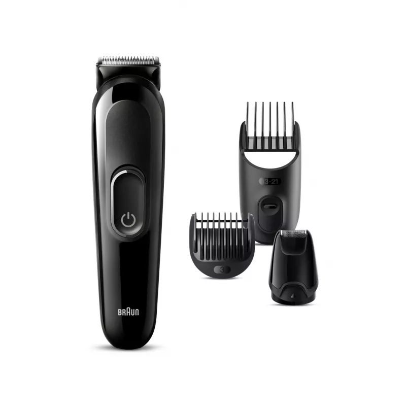 Braun MGK 3420 All-in-One Multi-Grooming Trymer 6-w-1 Zestaw do Twarzy, Włosów, Nosa i Uszu