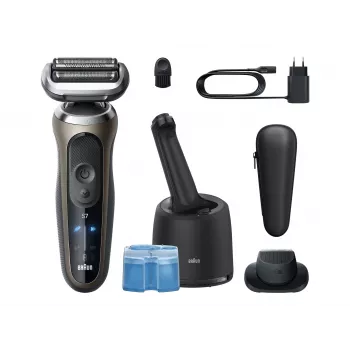 Braun Series 7 72-C7200cc Golarka elektryczna z SensoFlex i SmartCare Center, brązowa