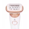 Braun Silk-épil 9 3D SES9-481 Epilator bezprzewodowy mokry/suchy z 40 pęsetami, SensoSmart, Smartlight, trymerem, biały/różowe złoto