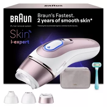 Braun Skin i·expert PL7321 IPL System depilacji światłem Biały, Złoto-różowy