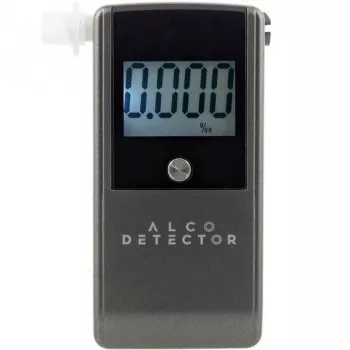 Alkomat Alcodetector EC5 - Cyfrowy tester alkoholu z wyświetlaczem LCD, czarny