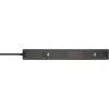 BRENNENSTUHL 6-Way Power Strip z 1x USB-C, 1x USB-A, Ochrona przeciwprzepięciowa 13 500 A, Kabel 2 m, Czarny/Antracyt