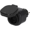 BRENNENSTUHL Connect WiFi Smart Plug WA 3600 XS03 Outdoor, czarny, sterowanie głosowe, timer, aplikacja