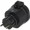 BRENNENSTUHL Connect WiFi Smart Plug WA 3600 XS03 Outdoor, czarny, sterowanie głosowe, timer, aplikacja