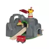 BRIO World Żuraw i tunel górski drewniany zestaw kolejowy