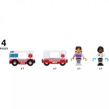 BRIO World Rescue Ambulans Zabawka Pojazd