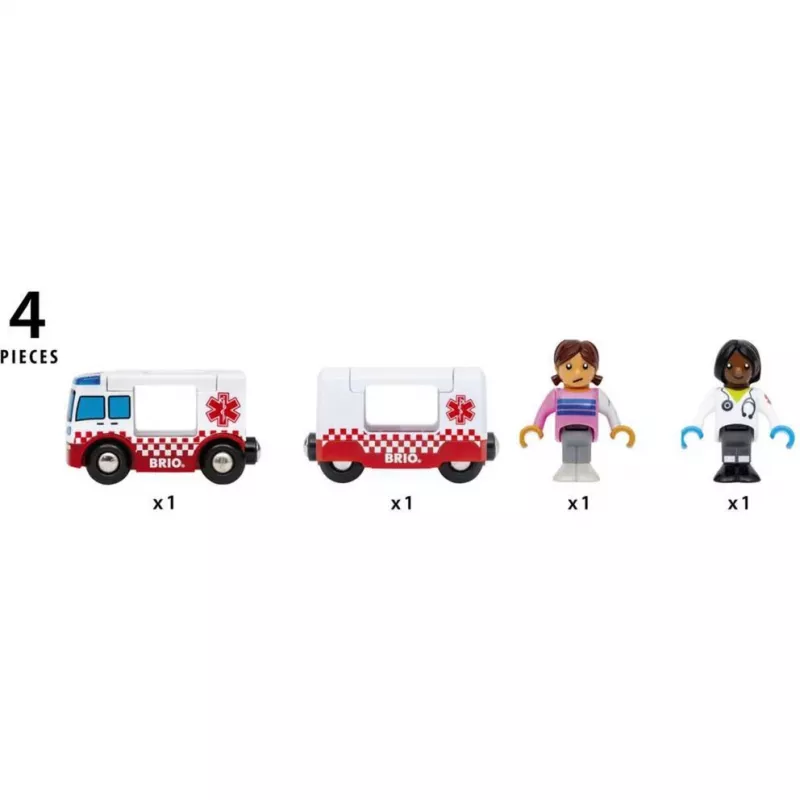 BRIO World Rescue Ambulans Zabawka Pojazd