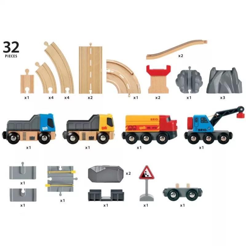 BRIO World Roads & Rails Zestaw do Załadunku Kamieni
