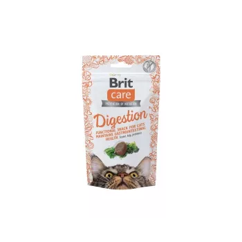 BRIT Care Cat Snack Digestion - Bezzbożowe przysmaki z kurczakiem wspierające trawienie, 50 g