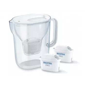 Brita Style Essential+ Dzbank do filtrowania wody z 2 wkładami MaxtraPro PP (2,4 l, biały)