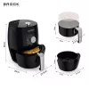 Frytkownica beztłuszczowa Brock AFM 3501 BK 3,5 l 1300-1500 W czarna cyfrowa z koszem
