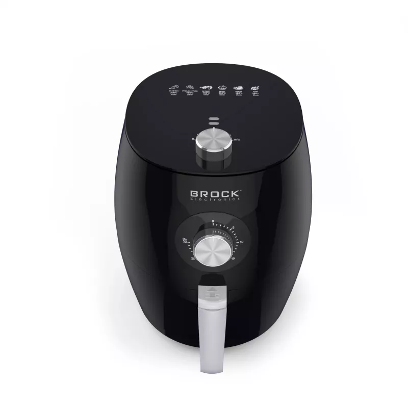 Frytkownica beztłuszczowa Brock AFM 3501 BK 3,5 l 1300-1500 W czarna cyfrowa z koszem