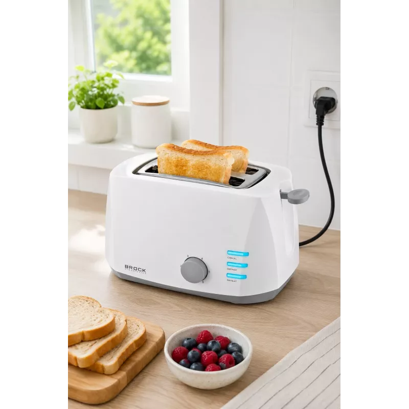 Brock BT 1002 WH Toster 800W, Biały
