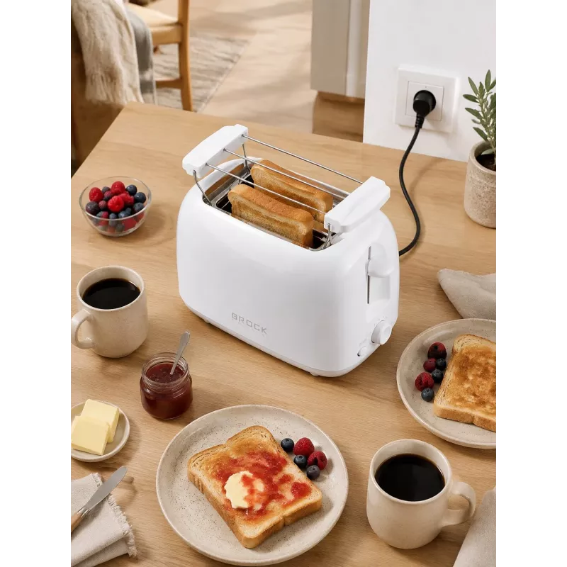 Brock BT 1008 WH toster 2-kromkowy 750W biały