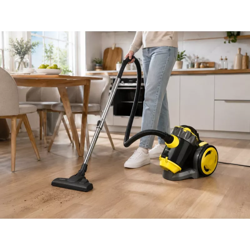 Odkurzacz bezworkowy Brock BVC 8056 YT Cyclone 800W Czarny/Żółty