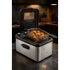Brock DF 3001 SS Frytkownica głębokotłuszczowa 3,2L 2200W Czarno-stalowa