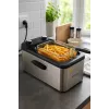 Brock DF 3001 SS Frytkownica głębokotłuszczowa 3,2L 2200W Czarno-stalowa