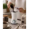 Brock ECP 105 Elektryczny ekspres do kawy po turecku, 300 ml, 800 W, czarno-stalowy, 4 filiżanki, bezprzewodowy z podstawą 360°