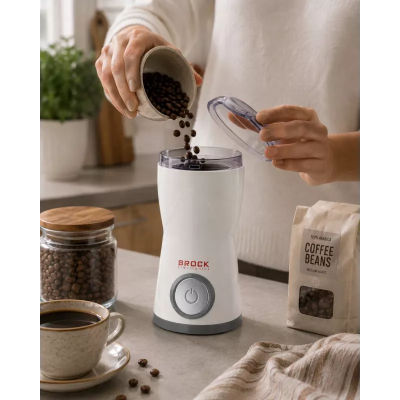 Brock ECP 105 Elektryczny ekspres do kawy po turecku, 300 ml, 800 W, czarno-stalowy, 4 filiżanki, bezprzewodowy z podstawą 360°