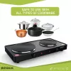 Brock EP 200 BK Czajnik elektryczny - 1.7 L, 2200 W, podwójna ścianka Cool-Touch, czarny